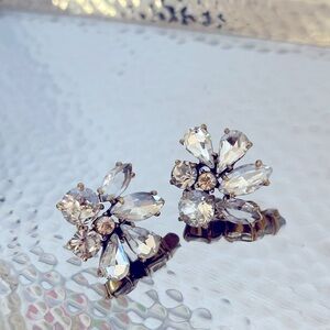 J. Crew rhinestone crystal cluster earrings